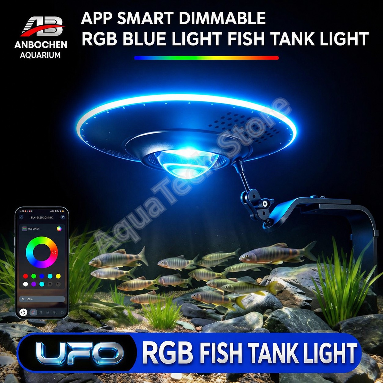 Reef Lighting - ضوء حوض السمك ANBOCHEN UFO RGB