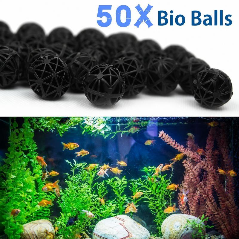 50 قطعة من كرات الفلتر البيولو - مراجعة Ocean Aquarium وسعره