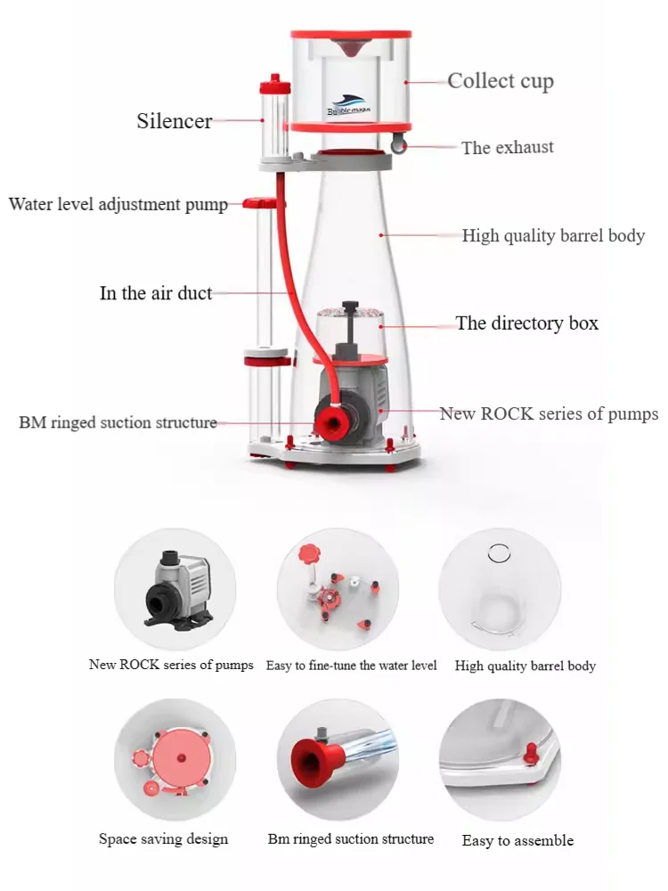220-240 فولت 50 هرتز فقاعة Mag - مراجعة Reef Tank Filter وسعره