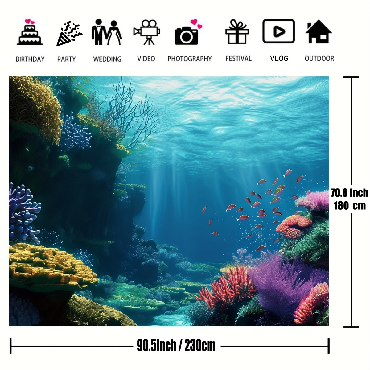 قطعة واحدة من خلفية مسطحة ثنائ - مراجعة Reef Aquarium وسعره