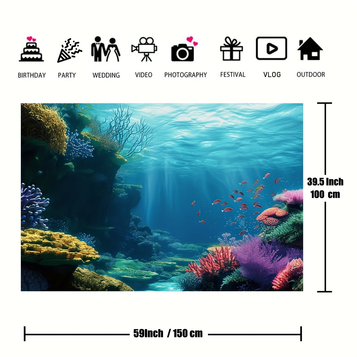 قطعة واحدة من خلفية مسطحة ثنائ - مراجعة Reef Aquarium وسعره