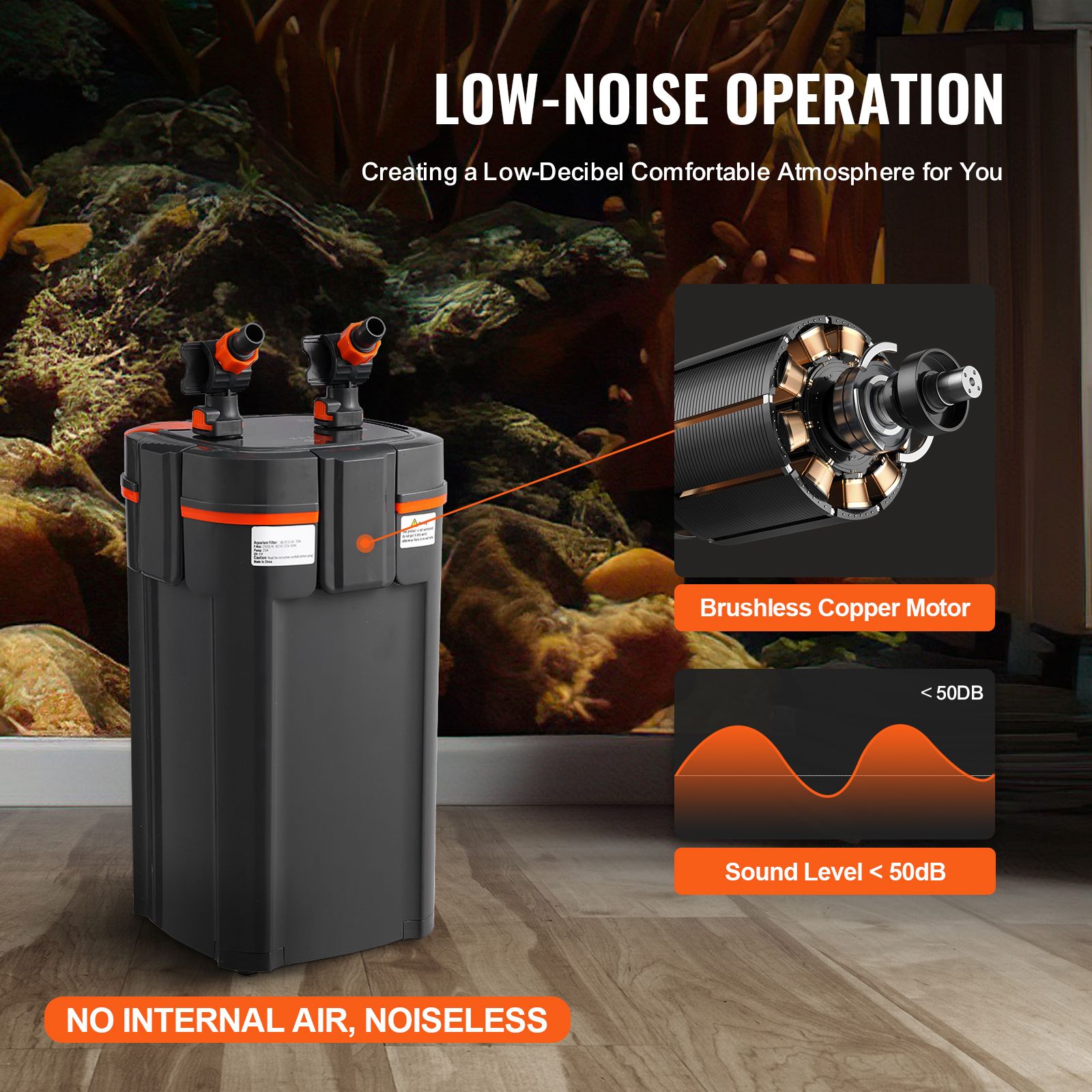 فلتر حوض السمك 528GPH، فلتر خا - مراجعة Reef Tank Filter وسعره