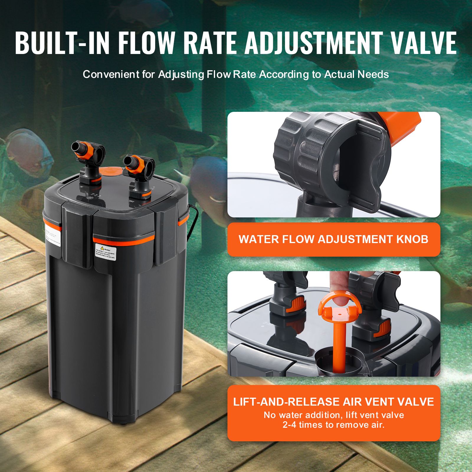 فلتر حوض السمك 528GPH، فلتر خا - مراجعة Reef Tank Filter وسعره